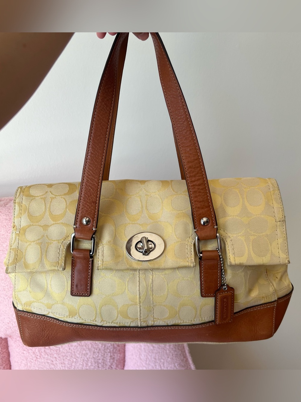 Coach Hamptons Signature Flap Bag